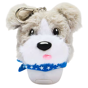 Bath & Body Works - Capinha Chaveiro Porta Álcool Gel Bandana Dog Pom
