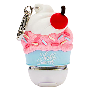 Bath & Body Works - Capinha Chaveiro Porta Álcool Gel Ice Cream Sundae