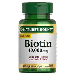 Nature's Bounty - Biotina 10.000mcg 180 Softgels