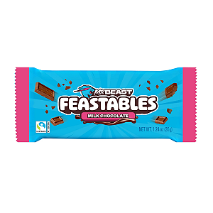 Barra de Chocolate ao Leite Feastables MrBeast 35g - Milk Chocolate