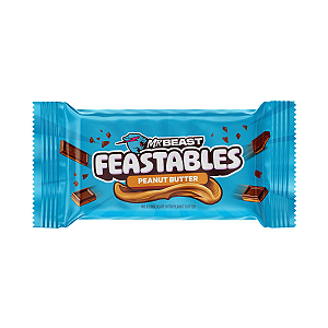 Barra de Chocolate ao Leite com Pasta de Amendoim Feastables MrBeast 35g - Peanut Butter
