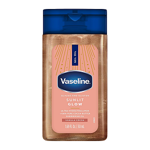 Vaseline - Mini Óleo Corporal em Gel Sunlit Glow com Baunilha e Cacau 50ml