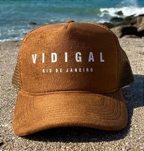 Boné Camurça Marrom Vidigal Rio de Janeiro