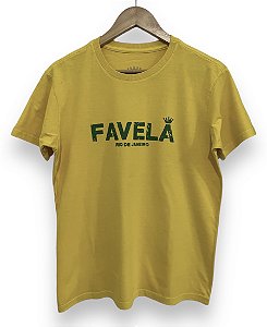 Camisa Estonada Amarelo Canário FAVELA RJ