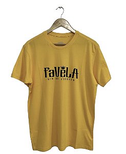 Camiseta Amarelo Ouro FAVELA RIO