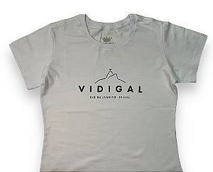 Camisa Baby Look Branca VIDIGAL 2 Irmãos