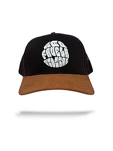 Boné trucker marrom Rio Favela Vidigal