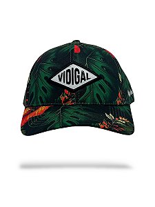 Boné verde floral VIDIGAL losango