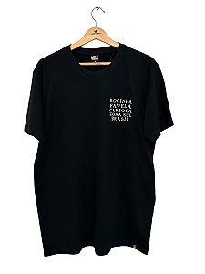 Camiseta Preta Rocinha Favela Carioca