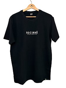 Camiseta Preta Rocinha A Maior da América Latina