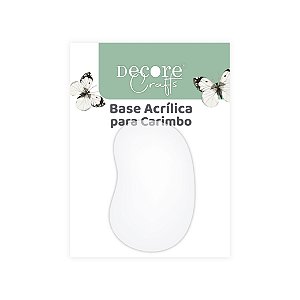 BASE ACRÍLICA PARA CARIMBO ERGONÔMICA - 53 X 83 X 08mm