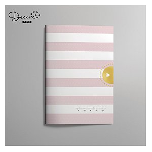 CADERNO PAUTADO ROSA A5 - 28 PÁGINAS 120G - 148 X 210MM