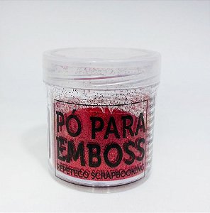 PÓ PARA EMBOSS RPTCO SCRAP - GLITTER VERMELHO