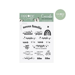 Carimbos de Silicone - Nossa Família - 110 x 90 mm