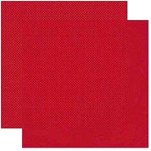 Papel Double Dot - 30,5 x 30,5 - 180g - Vermelho