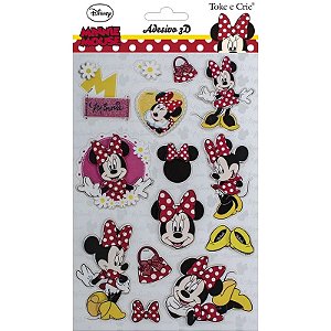 Adesivo 3D Minnie Mouse