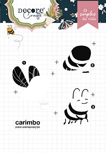 O SIMPLES DA VIDA CARIMBO DE SOBREPOSIÇÃO - ABELHINHA