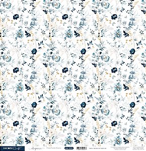 ELEGANCE -  FLORAL FD BRANCO