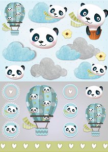 Coleção Digital - Baby Panda - 16 arquivos de impressão