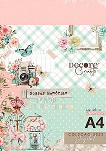 Coleção Digital - Nossas Memórias Vintage - 29 folhas para impressão