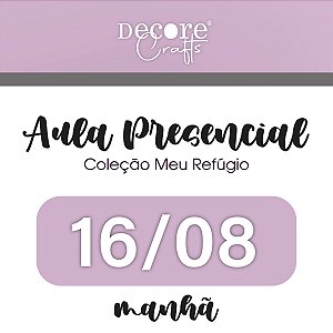 AULA PRESENCIAL - 16/08 - SÁBADO - 10H - MINI ÁLBUM 15 X 15 CM