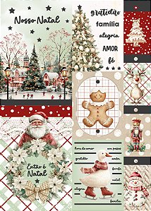 COLEÇÃO PINGO DE FELICIDADE - CARDS COM FOIL DOURADO A4