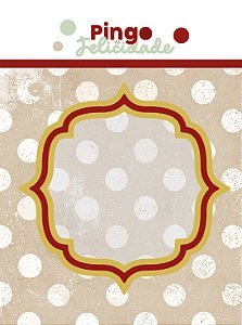 Pingo de Felicidade - Shaker Box - Ouro e Vermelho - PINGO