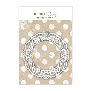 Moldura Acrílica com DTF Rendado