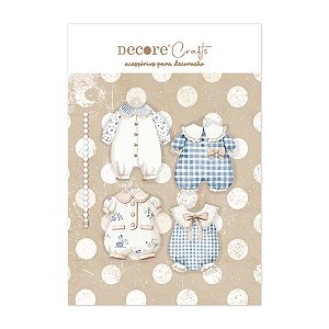 Kit Chaveiros em Acrílico com DTF - Roupinhas