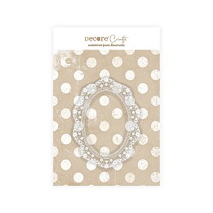 Moldura Acrílica com DTF - Romântica