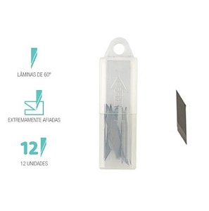 Lâmina de Reposiçao para Estilete de Precisão Mimo - 12 Unids