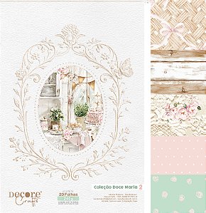 KIT 20 FOLHAS - COLEÇÃO DOCE MARIA 2