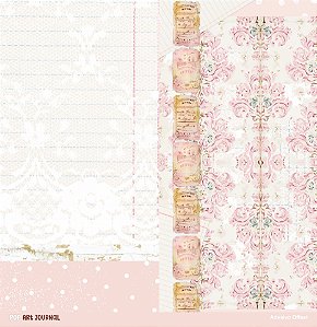 PAPEL ADESIVO 30,5 X 31,5 CM - RENDA E CLÁSSICO