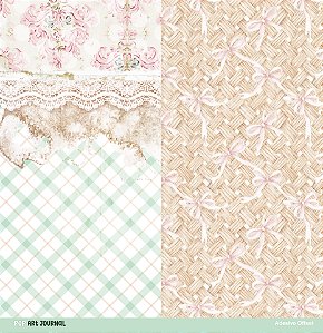 PAPEL ADESIVO 30,5 X 31,5 CM - XADREZ E LAÇOS