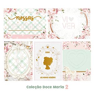 CARDS PARA BORDAR COM FOIL - DOCE MARIA 2