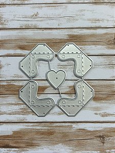 FACA CANTONEIRA LOVE - 8 X 8 CM
