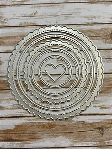 FACA ESCALOPE CORAÇÃO - 10 X 10 CM