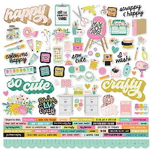 Let's Get Crafty - Cardstock Sticker