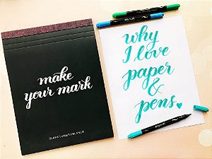 Caderno sem Pauta para Caligrafia Kelly Creates - Blank Pad