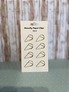 Clips para Papel Pin Dourado