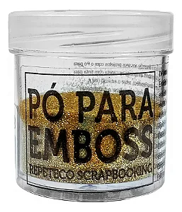 Pó Para Emboss Ouro Glitter Repeteco