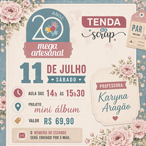 MEGA ARTESANAL - AULA PRESENCIAL - 11/07 - 14H