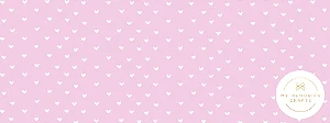 Base de EVA - Rosa com Coração - 32 x 12 cm