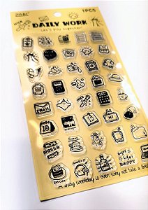 Carimbo de Silicone - Animal Notes