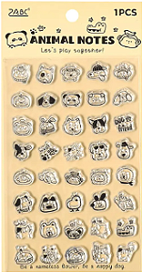 Carimbo de Silicone - Animal Notes