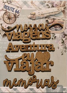 Aplique MDF nossas viagens