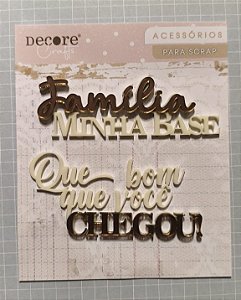 Aplique acrílico família minha base