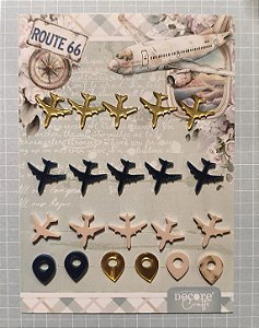 Aplique aviões e pin
