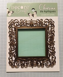 Aplique shaker quadrado cobre