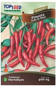 Sementes De Pimenta Dedo De Moca 400 Mg Topseed Agrovale Digcoop